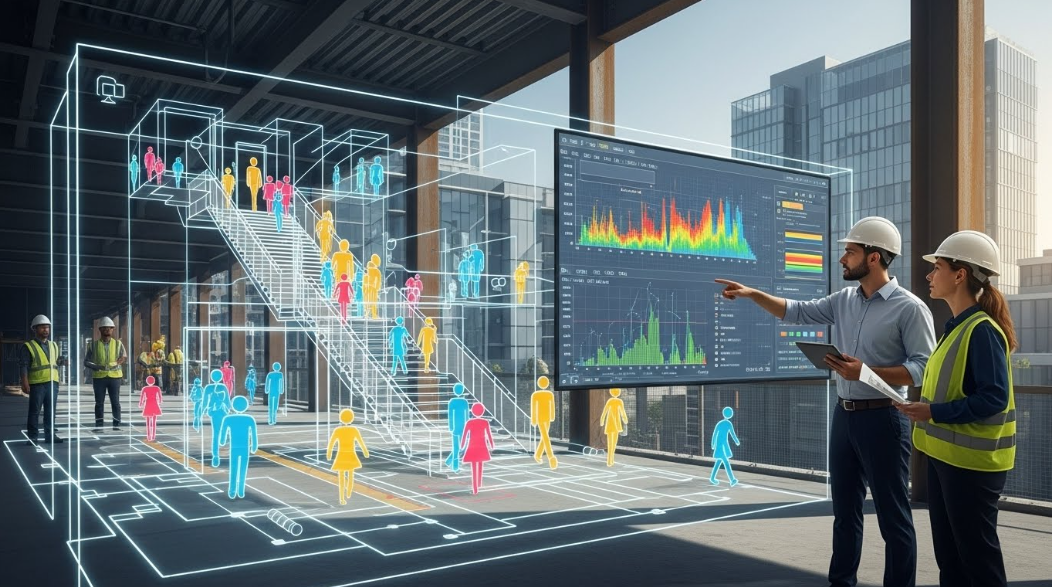 建築・まちづくり　人流シミュレーションの活用事例